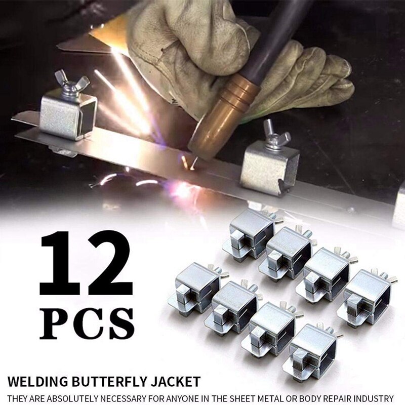 Locking Clamps,Welding Clamps Weld Sheet Metal Butt Clamps for Car Door Skin Panel, Auto Metal Sheet Plate Butt Joint Weld Solde