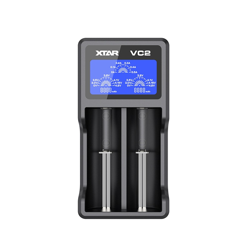 XTAR VC2 VC2 más VC4 VC2S VC4S cargador de batería para 10440/16340/14500/14650/18350/18500/18650/18700/21700/20700/17500