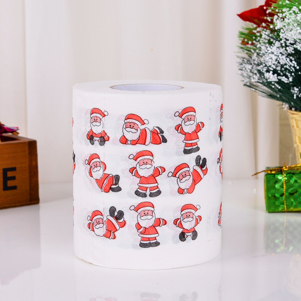 Year Santa Claus Christmas Toilet Paper Christmas Decorations for Home: A