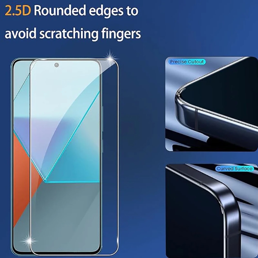 2 uds vidrio templado muy transparente para Redmi Note 14 5G 13 12 Pro 14S 12S 11S Protector de pantalla para Redmi 15C 15 14C 14R 13C 12C 10A