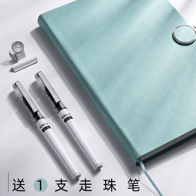 A5 The Leather Cover Thick Notebook Writing Planner School Homework Journal Note Office Stationery Business Memopad Diary