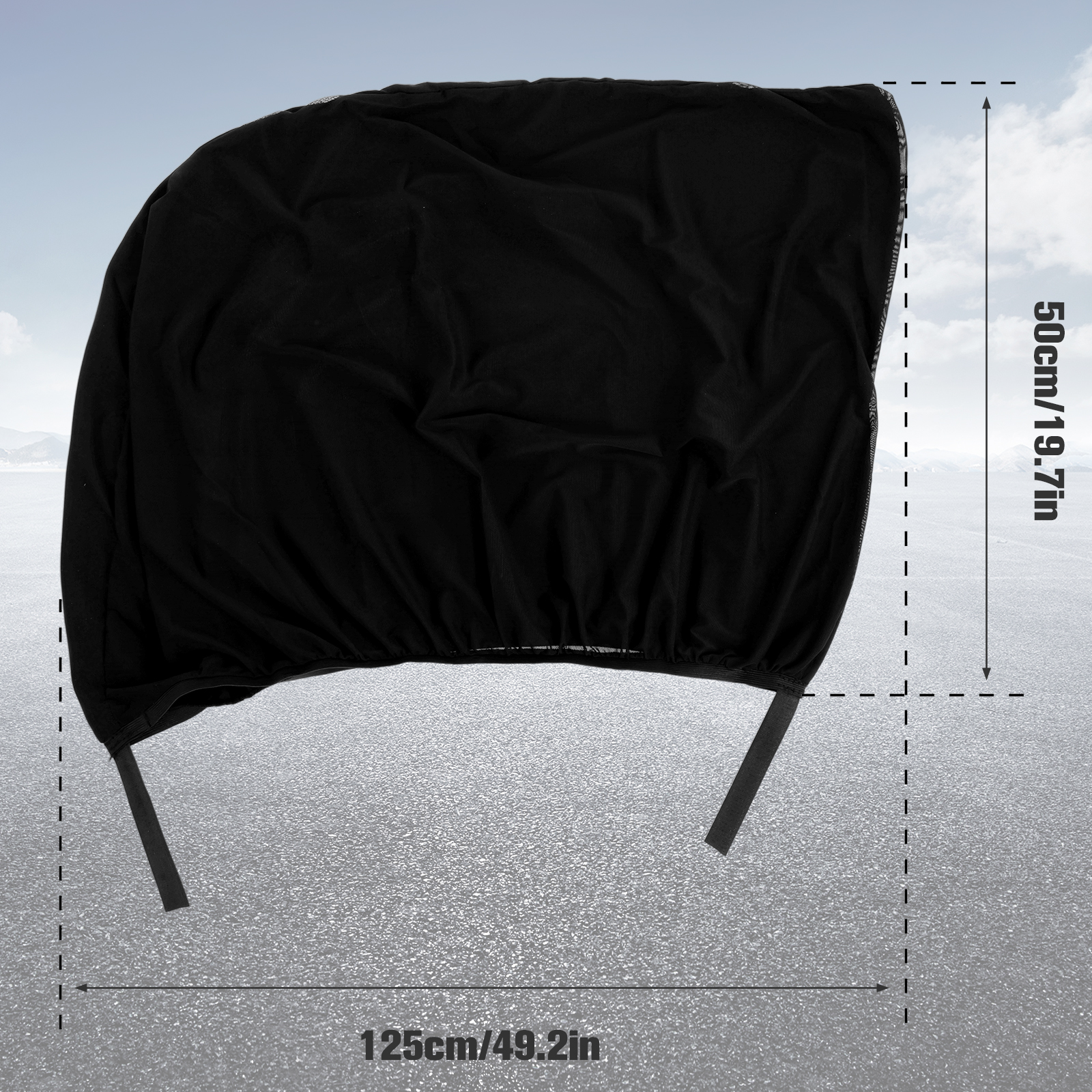 2 Stuks Autoruit Schaduw Gordijn Elastisch Auto Voor Achter Zijruit Zonnescherm Ademend Privacy Zonnescherm Bescherming Cover voor Auto