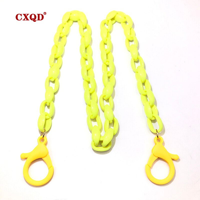 kinder Gesicht Maske Brillen Kette Lanyard Handliche Bequem Halter Seil Anti-verloren Anti Masken hängenden Hals: YMK0001 yellow