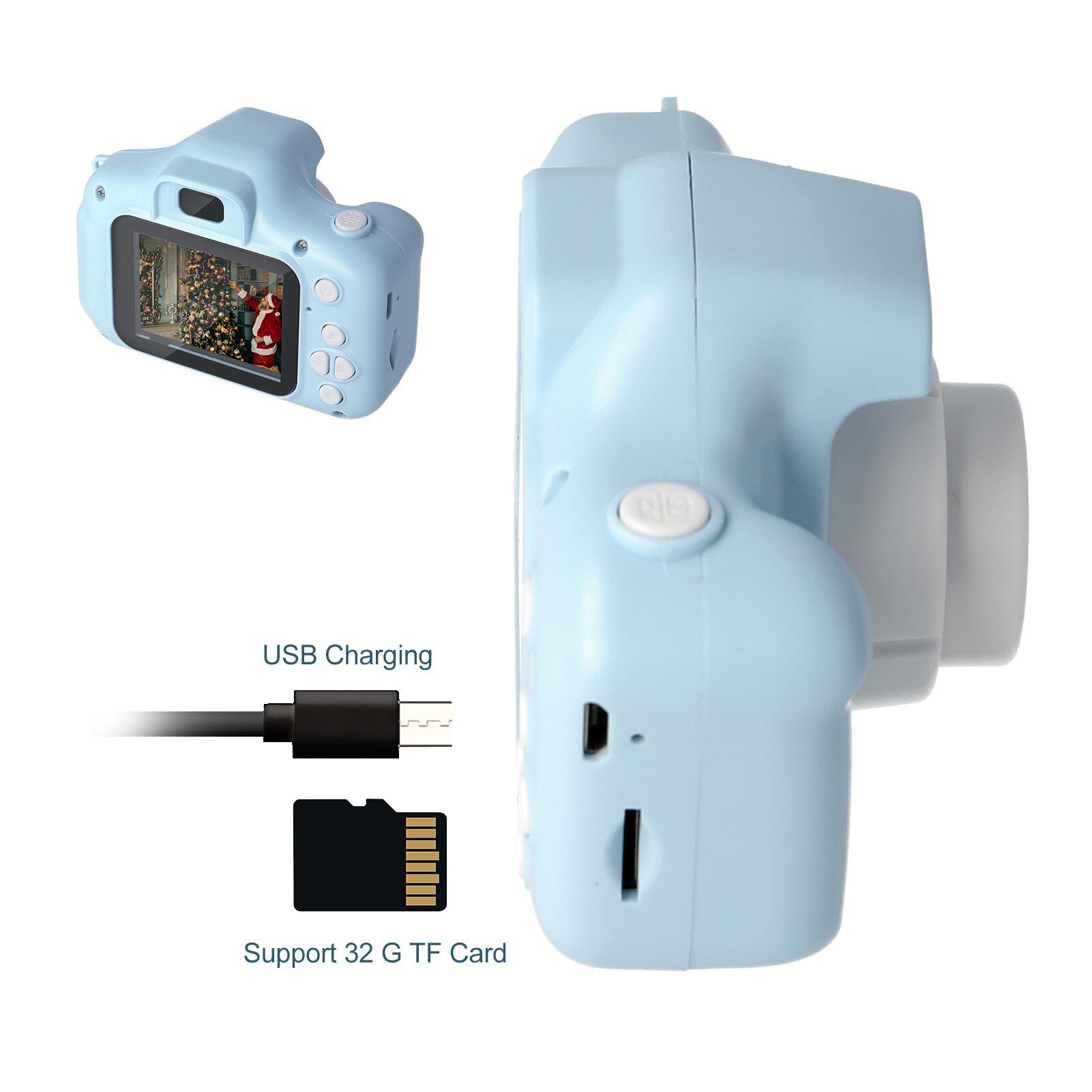 Minicámara de vídeo para niños, cámara Digital HD para estudiantes, de cumpleaños, cámara de cartón