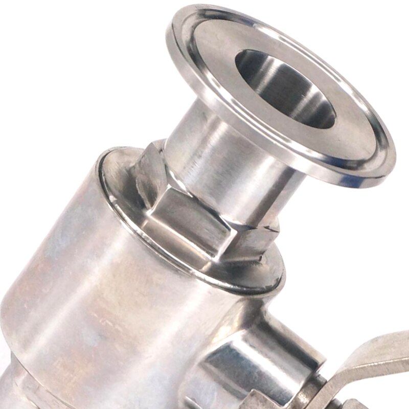 CHENTAOMAYAN 1 38mm50.5MM 304 Stainless Steel Sanitary Ball Valve Tri Clamp Ferrule Type for Homebrew Diary Product Specification : 1 