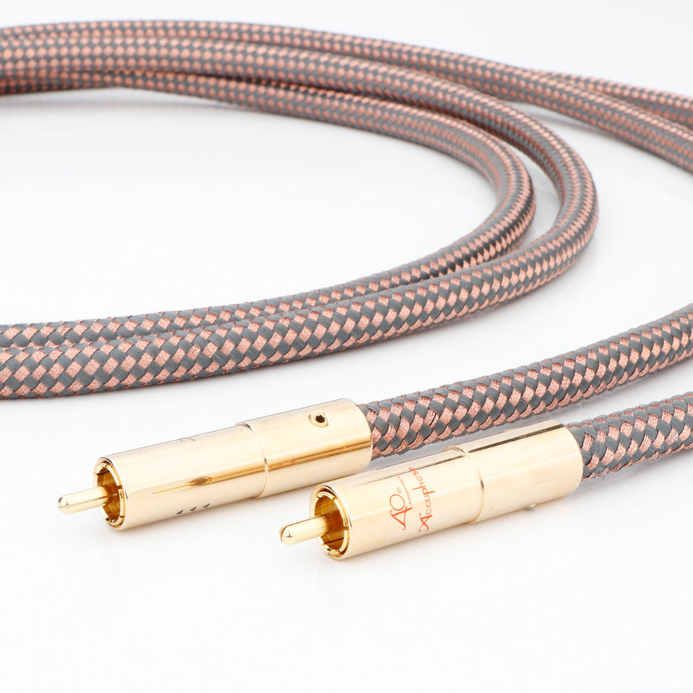 par accuphase 40th jubileums hifi xlr-kabel ledning occ xlr hann-til-hunn-linje høy renhet oksygenfri kobberkabel: Brun / 1m
