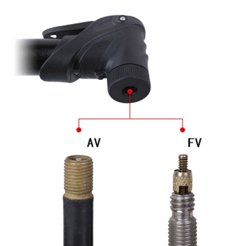 Mountain Bike Portable Manual Bidirectional Intake Bicycle Cylinder Hand Air Pump High Pressure Equipment D2TC