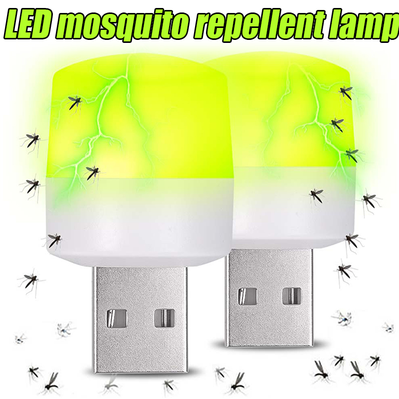 LED Muggenmelk Licht Mini USB LED Nachtverlichting Kleine Ronde Lamp Computer Mobiele Power Lampen Slaapkamer Nachtkastje Verlichting