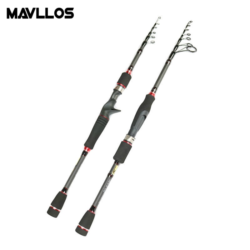 Mavllos hard pole telescopische vishengel 2.1m 2.4m 2.7m kunstaasgewicht 3/8-4/3oz ultralichte carbon snelle zoutwater spinhengel