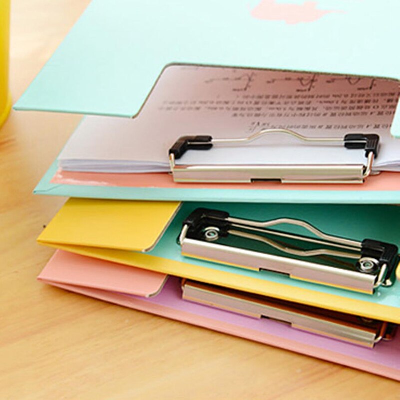 1Pc A4 étanche presse-papiers bloc-notes fichier dossier porte Document bureau accessoires école papeterie fournitures couleur aléatoire