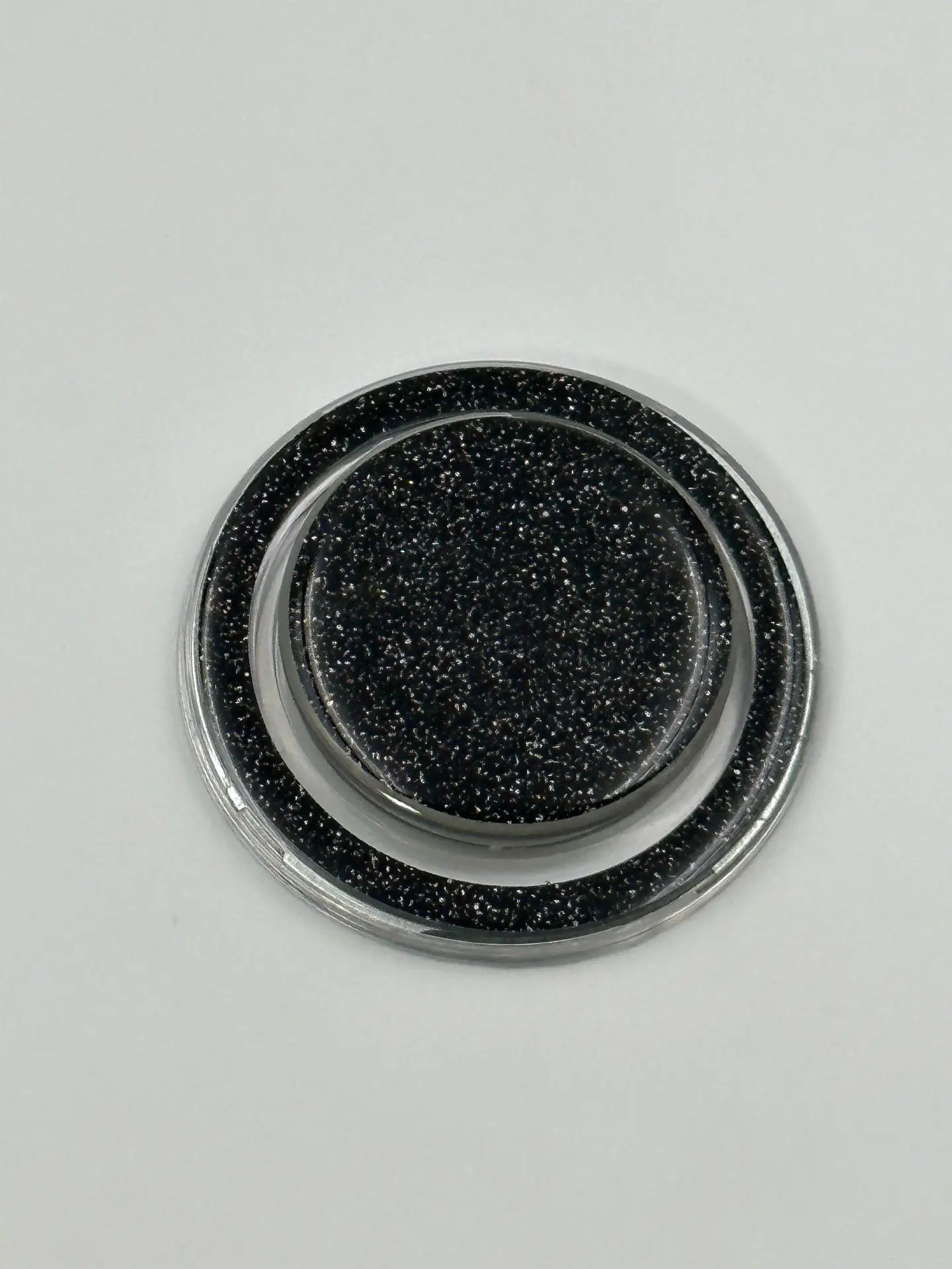 Glitter Magnetic Folding Mobile Phone Grip Holder Socket Pocket Support for Magsafe IPhone Macsafe Ring Finger Expanding Stand: black