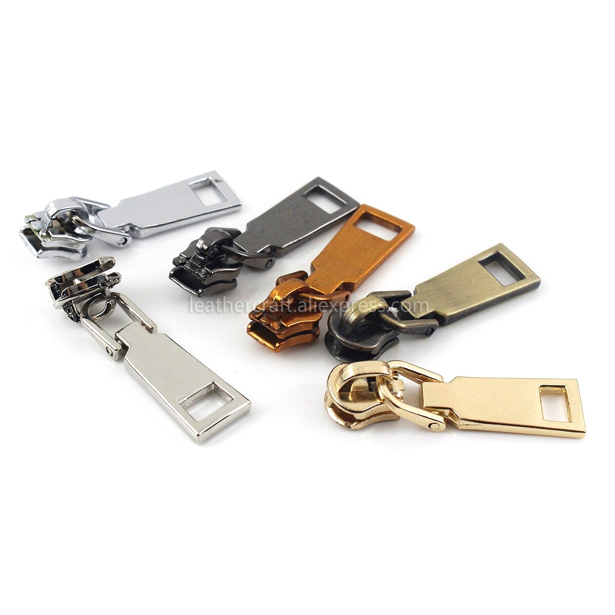 Deslizadores de cremallera para chaquetas y abrigos, Kit de reparación de cremalleras, accesorios de costura para bolsos, 7 colores, n. ° 5, 20 piezas