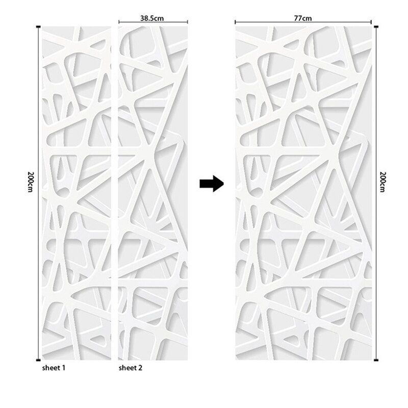 FYSWPJANG Pegatinas para puerta de casa decoración para el hogar revestimiento para puerta pegatina de pared Mural papel tapiz póster autoadhesivo PVC extraíble impermeable calcomanía para puerta: Default Title