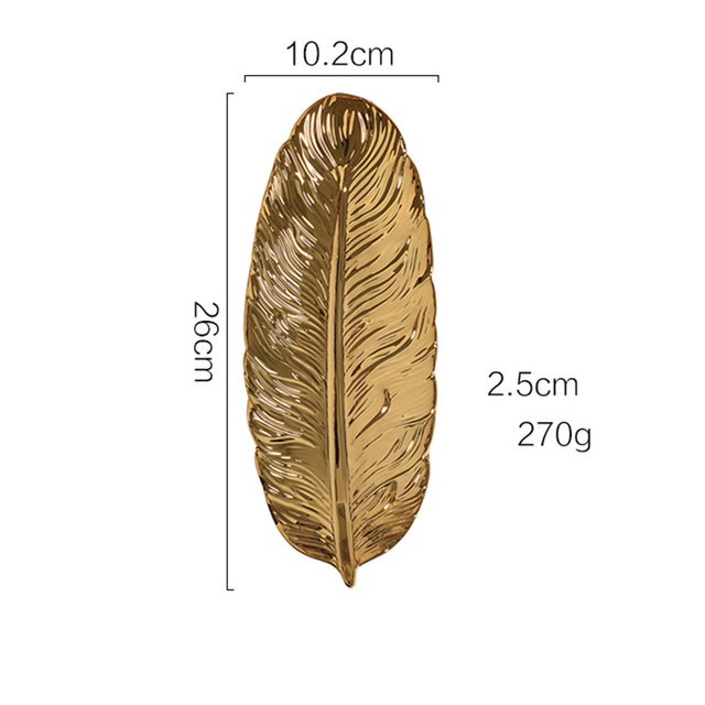 Nordic Keramische Sieraden Plaat Fruit Ins Home Decoratie Ornamenten Lade Schotel Decoratieve Sieraden Schotel Keramische Schotel Lade Ring Houder: Gold S