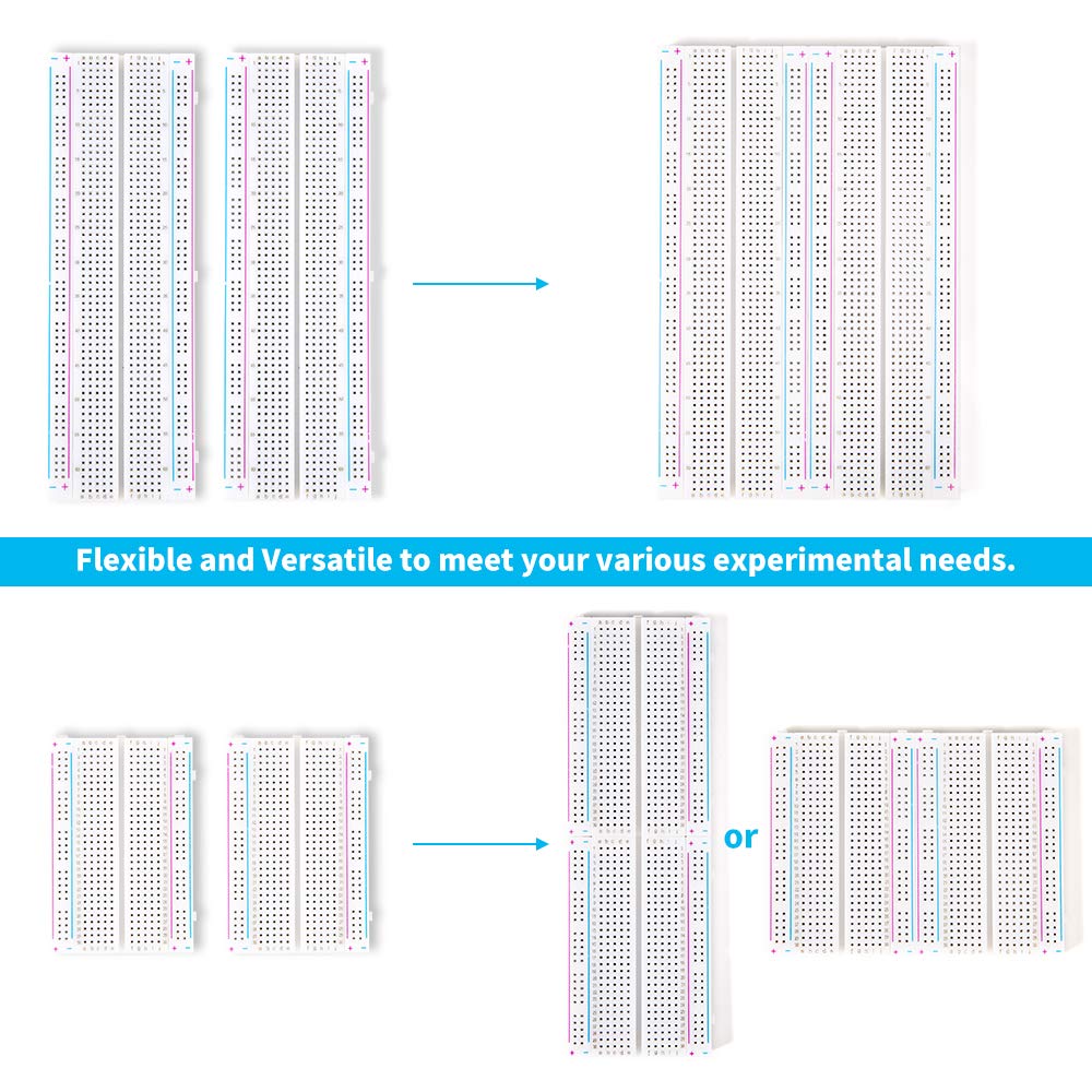 Breadboards Kit Bevat 830/400/170 Punt Soldeerloze Breadboards Voor Proto-Schild Distributie Verbindingsblokken