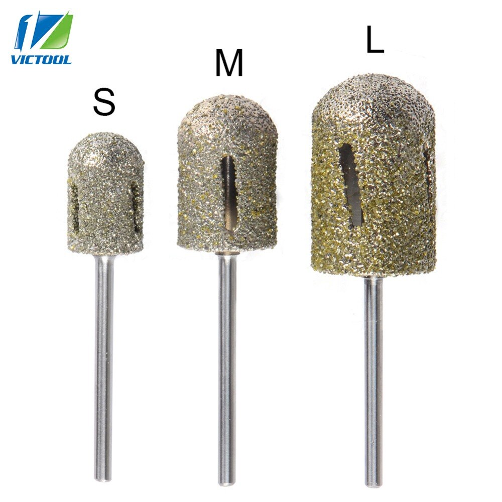Large Head Diamond Bit Rotary Bur For Foot Callus Clean Accessory For Electric Manicure Pedicure Drill Machine Nail Art T36