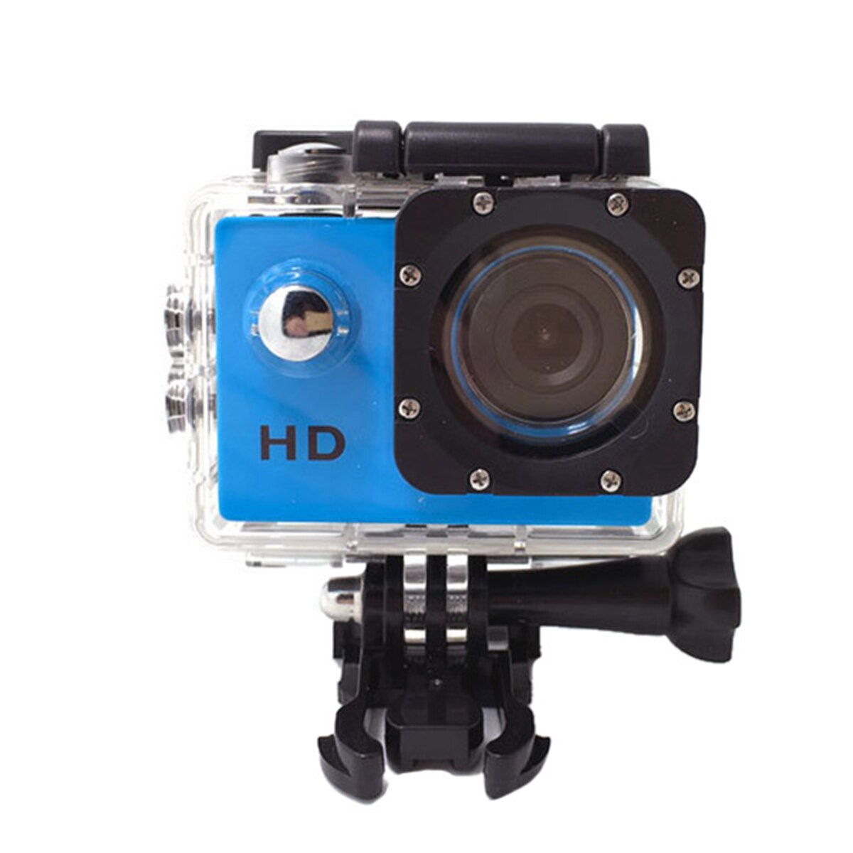 Owgyml udendørs sport action mini kamera vandtæt cam screen farve vandafvisende videoovervågning undersøisk kamera: Blå