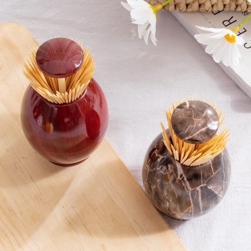 Wykałaczka wiadro przenośny stojak na wykałaczki typu naciskać automatycznie wyskakuje robić domu salon restauracja hotel stojak na wykałaczki