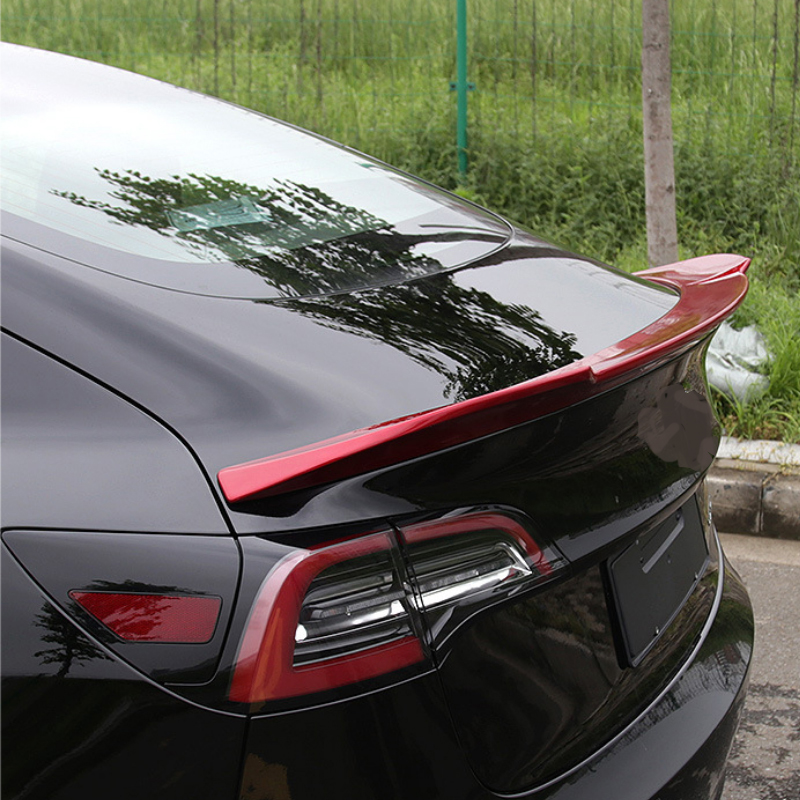 Gloss black rear spoiler rear wings for Tesla model 3