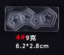 Mini Heart Seashell Resin Cabochon DIY Tool Silicone Molds Tiny Nail Bows Decors Resin Jewelry Flowers Charms Transparent Mold: 4