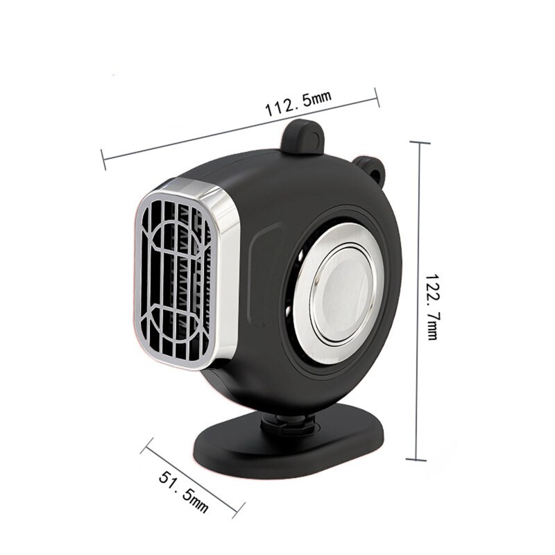 150W Universal Car Heater Fan 12V Warm Cold Dual Use Car Low Noise Defog Windscreen Fan Heater Demister Car Accessories