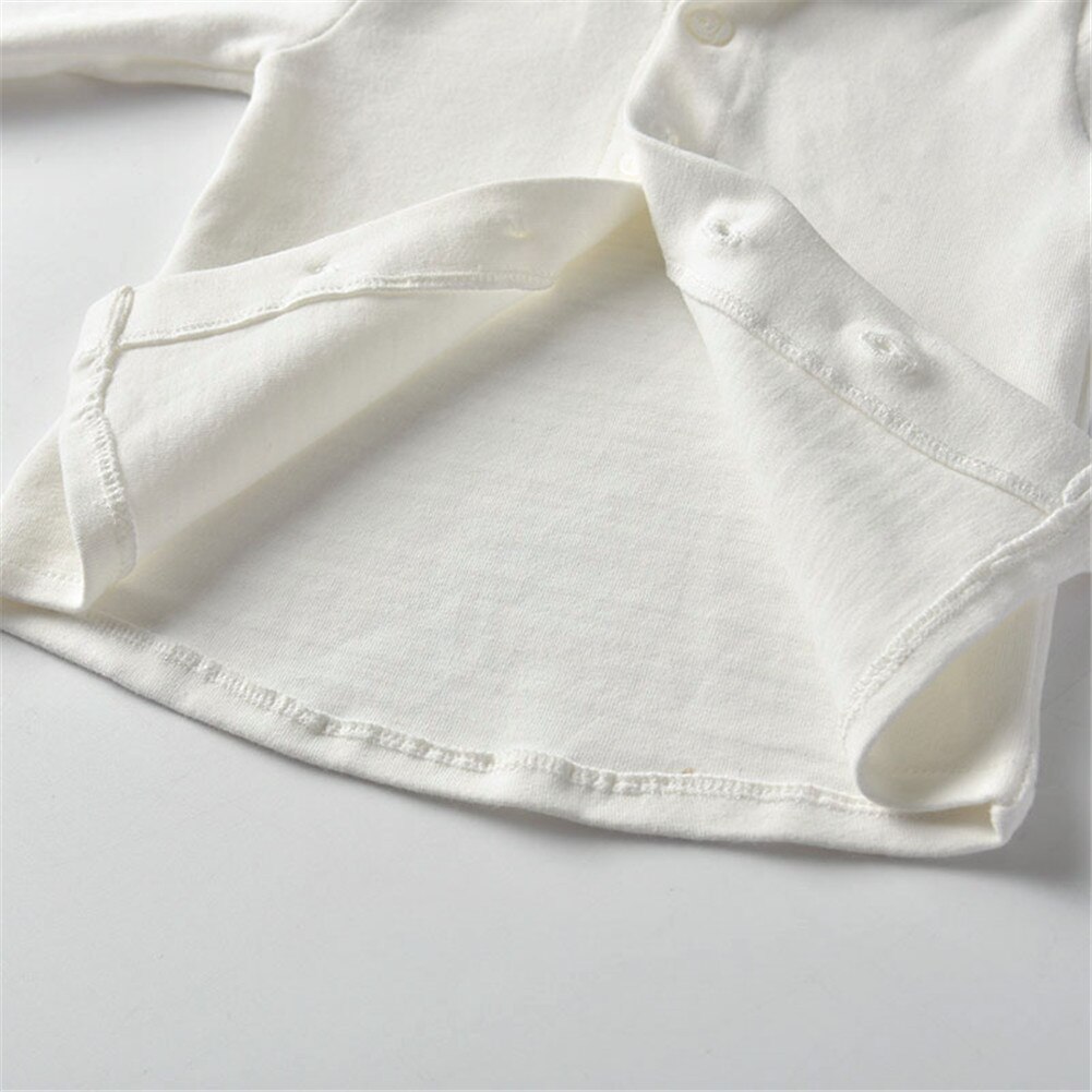 Auro Mesa Infantile Del Bambino Dei Ragazzi Bianco Manica Lunga 100% Cotone Pulsante Imbottiture Camicia Overshirt con Bow Tie