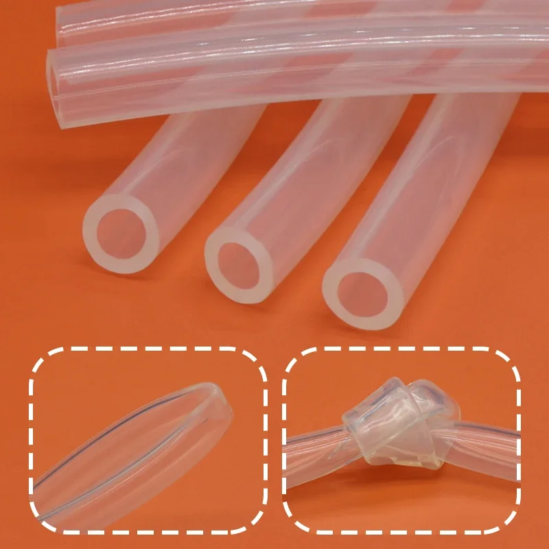 1M Peristaltische Pomp Buis Id 0.8 1 1.6 2 2.4 3.2 4.8 6.4 7.9 9.6 Mm Zachte Siliconen Slang flexibele Food Grade Niet Giftig Transparante