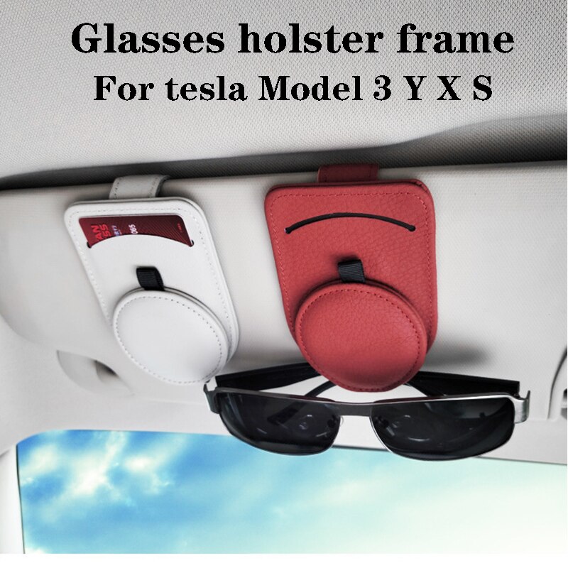 Soporte de gafas de sol para coche Tesla modelo 3 Y X S, Clip para Visor, piezas nuevas de Tesla
