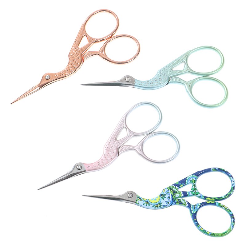 Rvs Schaar Ooievaar Borduurwerk Naaien Wenkbrauw Waxen Nail Art Tool