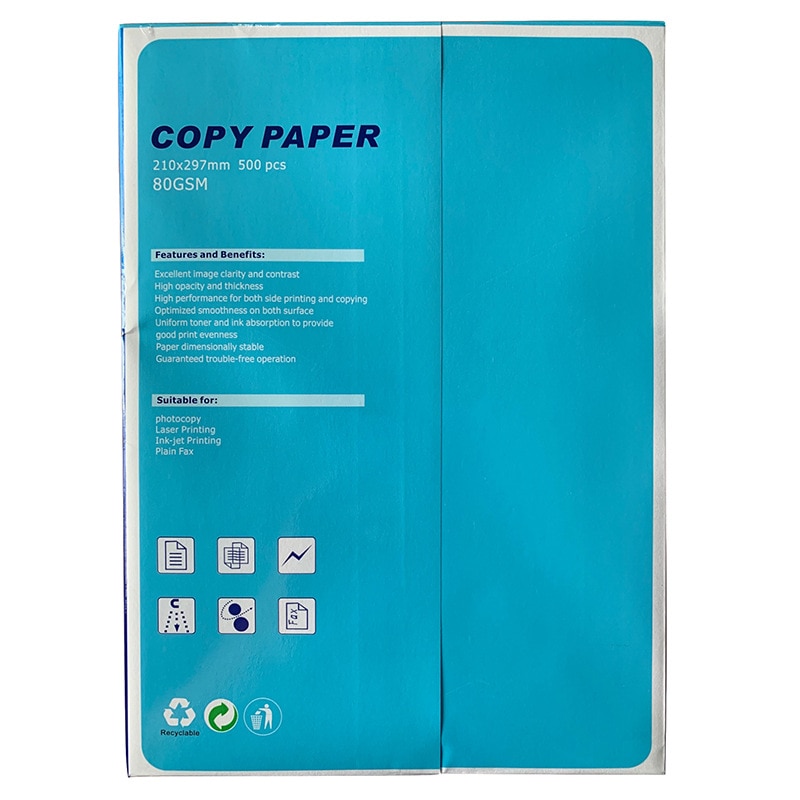 A4 Paper Printer Tracking Copy Paper 500 Sheets White Copy Paper 80g Pure Wood Pulp Printing Paper Office Supplies Paper