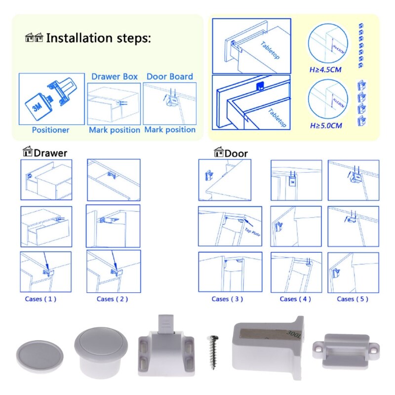 Magnetische Kast Lock Baby Veiligheid Proof Onzichtbare Kast Lade Kind Security 'zt