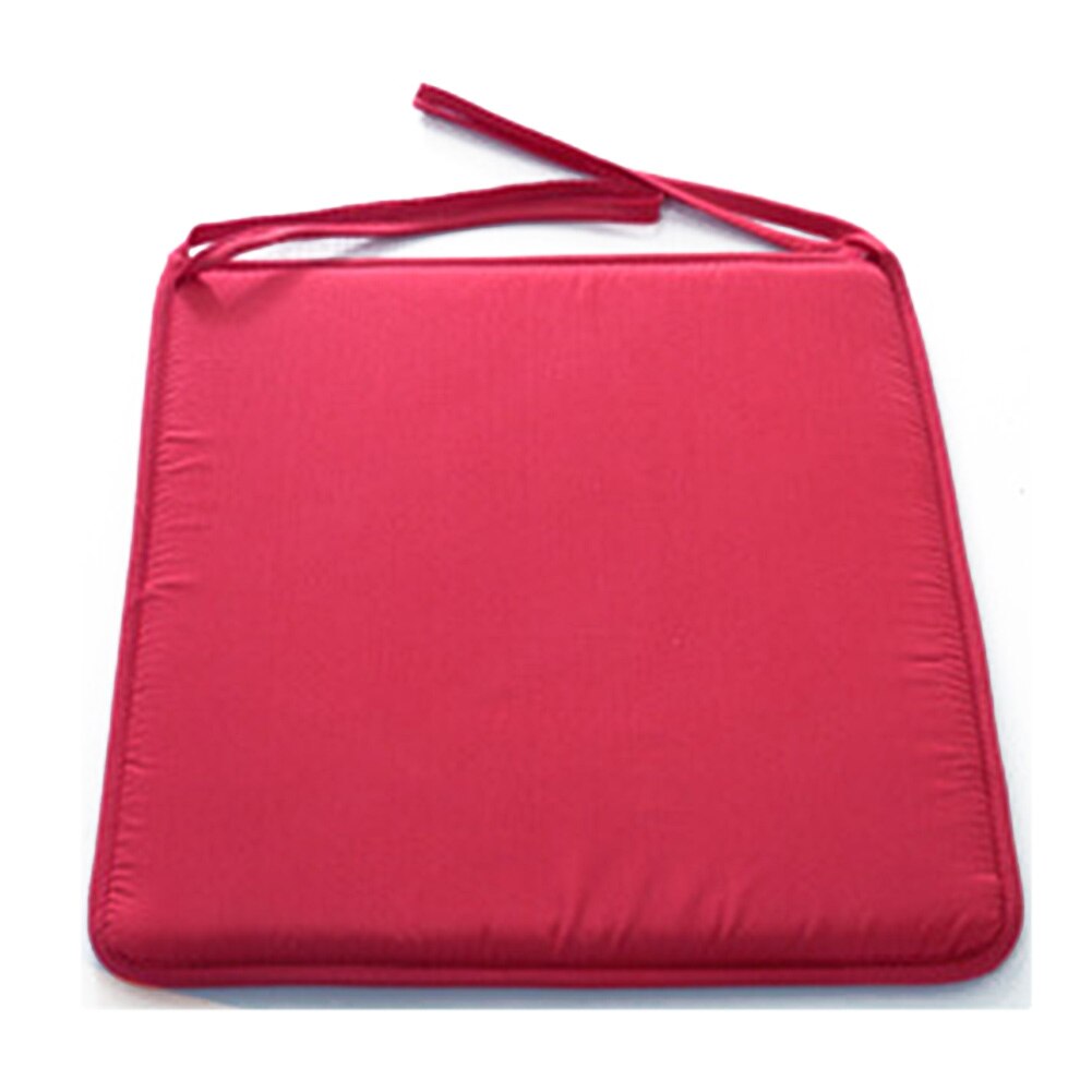 40x40cm Feste Terrasse Stuhl Kissen Tatami Schutz Hause Büro Esszimmer Platz Mit Kabel Dekoration Nicht Unterhose Sitz Pad Weichen: rot