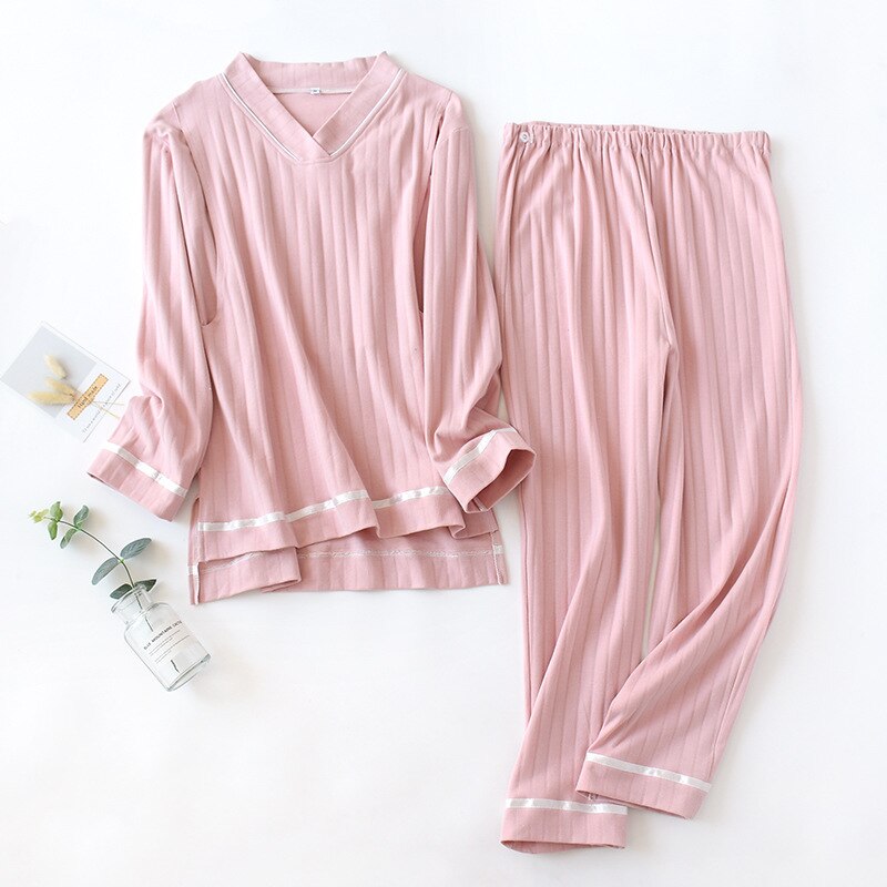 Baumwolle Postpartale Frauen still Pyjama Heimat Freizeit Mutterschaft Nachtwäsche Stillen Pflege Pyjama für Schwangere Frauen: 3 / M