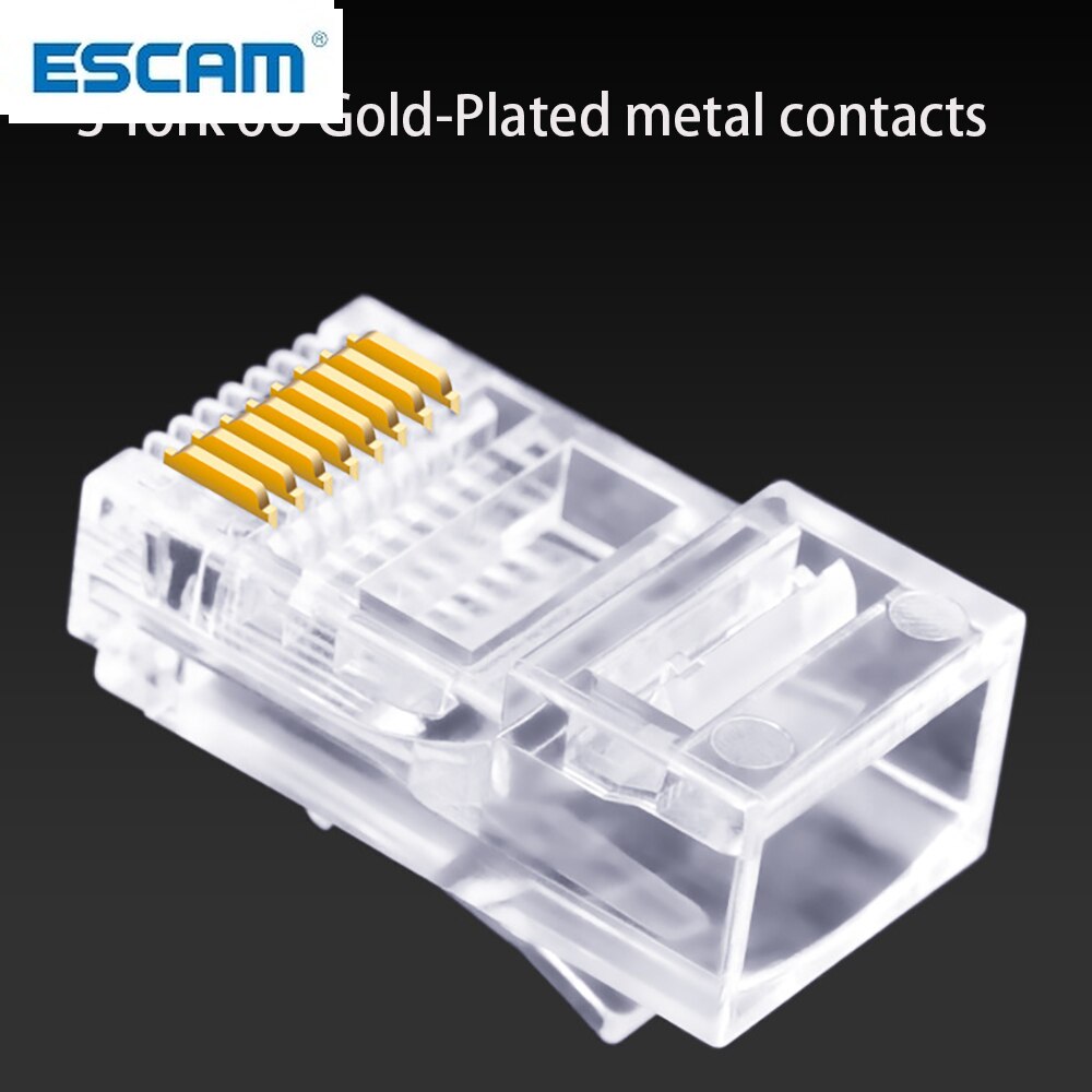 EZ RJ45 Connector Ethernet cable Plug Cat6 Cat5 Cat5e RJ45 Jack Network 8p8c Unshielded Modular UTP Keystone 20/50/100pcs