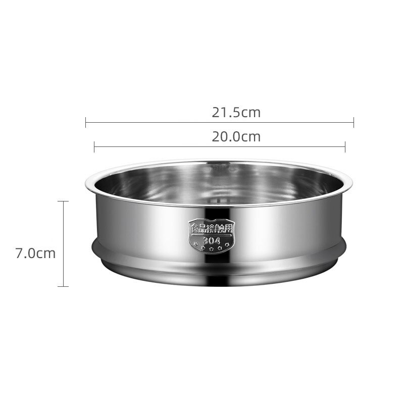304 Stainless Steel with Double Ear Drain Basket Rice Cooker Food Steaming Grid TrayPot Dumplings Steamer Kitchen Cooking Tools