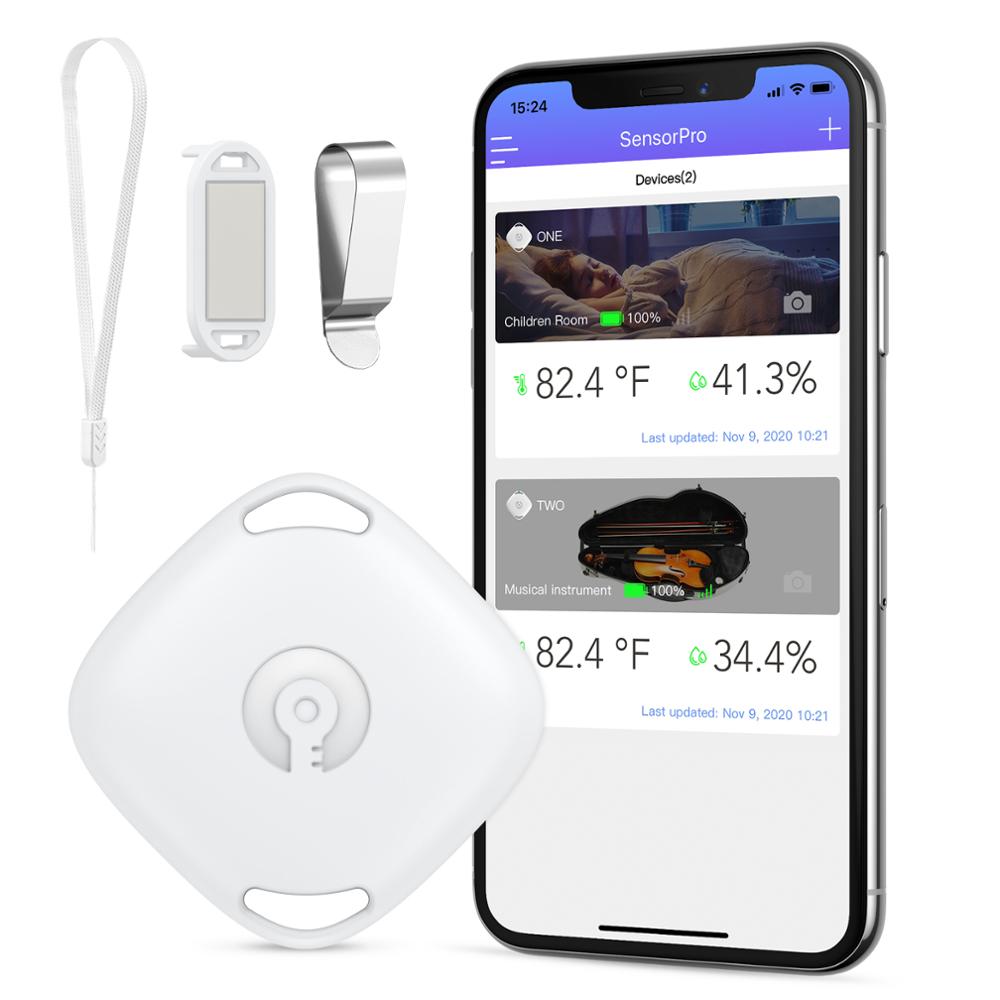 Oria trådløs termometer bluetooth hygrometer til android / ios indendørs udendørs temperatur fugtighedsmåler alarm