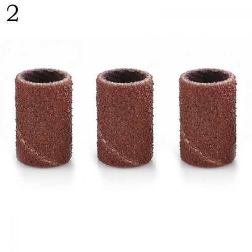 100Pcs Polisher Machine Bits Drill Grit Sanding Band Grinding Ring Nail Art Tool Drill Bit Accessories Sandpaper Rotary Tools: 2
