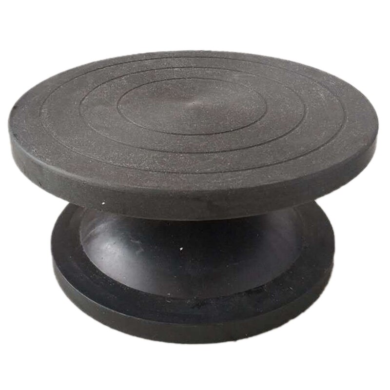 Hjul drejeskive drejeskive ler skulptur modellering keramik multifunktions manuel drejeskive drejeskive udskæring bord keramik hjul: Sort