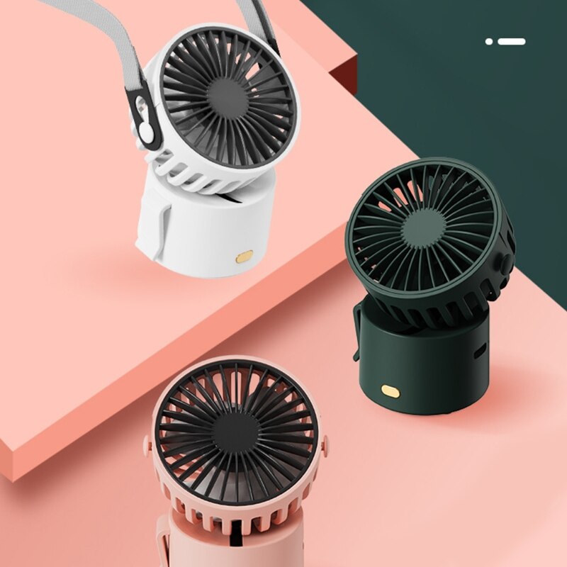 Multifunction Personal Fan Handheld, Mini Portable Fan USB Fan Rechargeable Powerful Personal Fans for Your Neck waist
