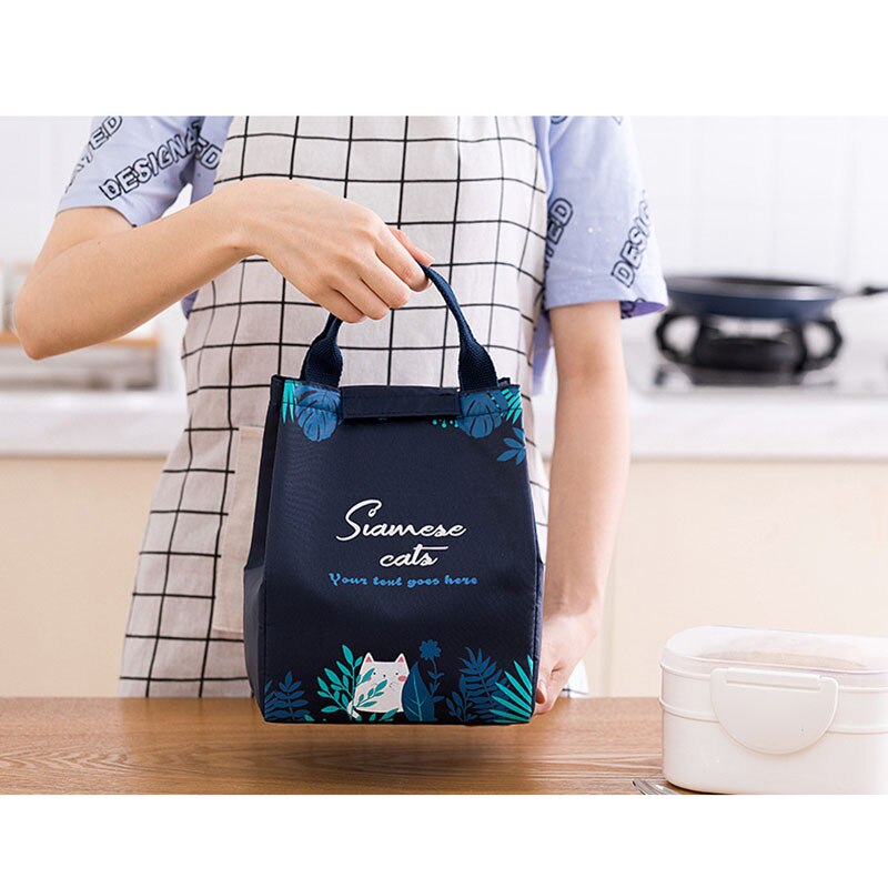 Contracted Style Insulated Lunch Bag, Durable Bento Pouch, Thermal Insulated Lunch Box Tote Cooler Bag Lunch Container Bag