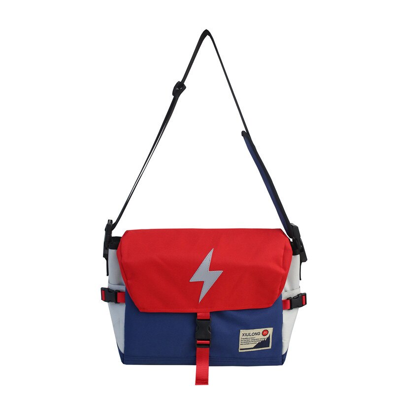 dame crossbody budbringer refleksvesker oxford vanntett rideveske fatle skulder reiseveske stor terrengsykkel sykkelveske: Blå