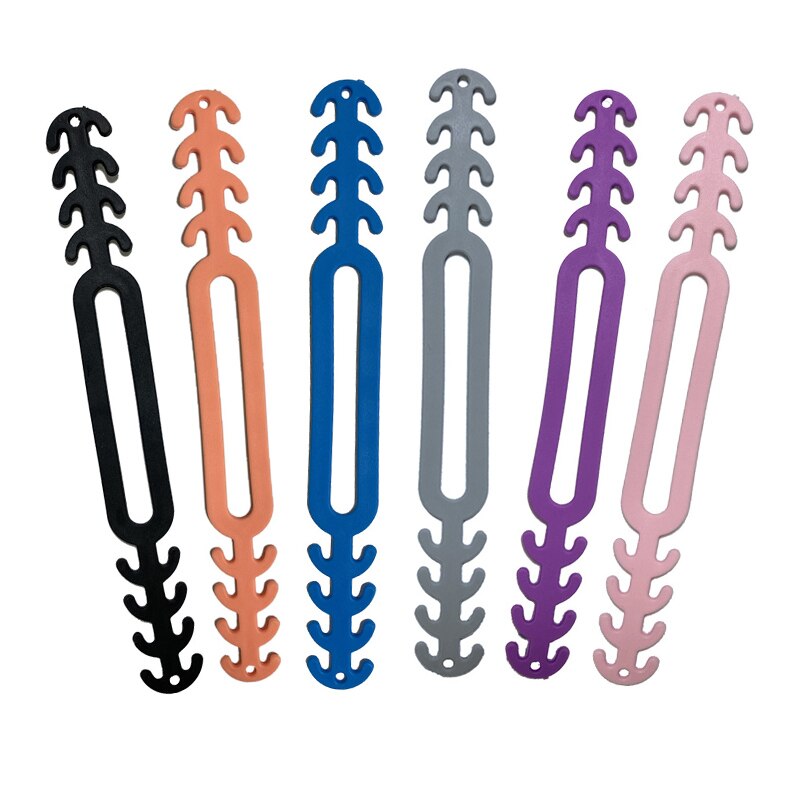 Máscara de extensão de máscara ajustável, corda de silicone unissex para crianças e adultos antiderrapante cordão para pendurar máscara ecológica com 10 peças
