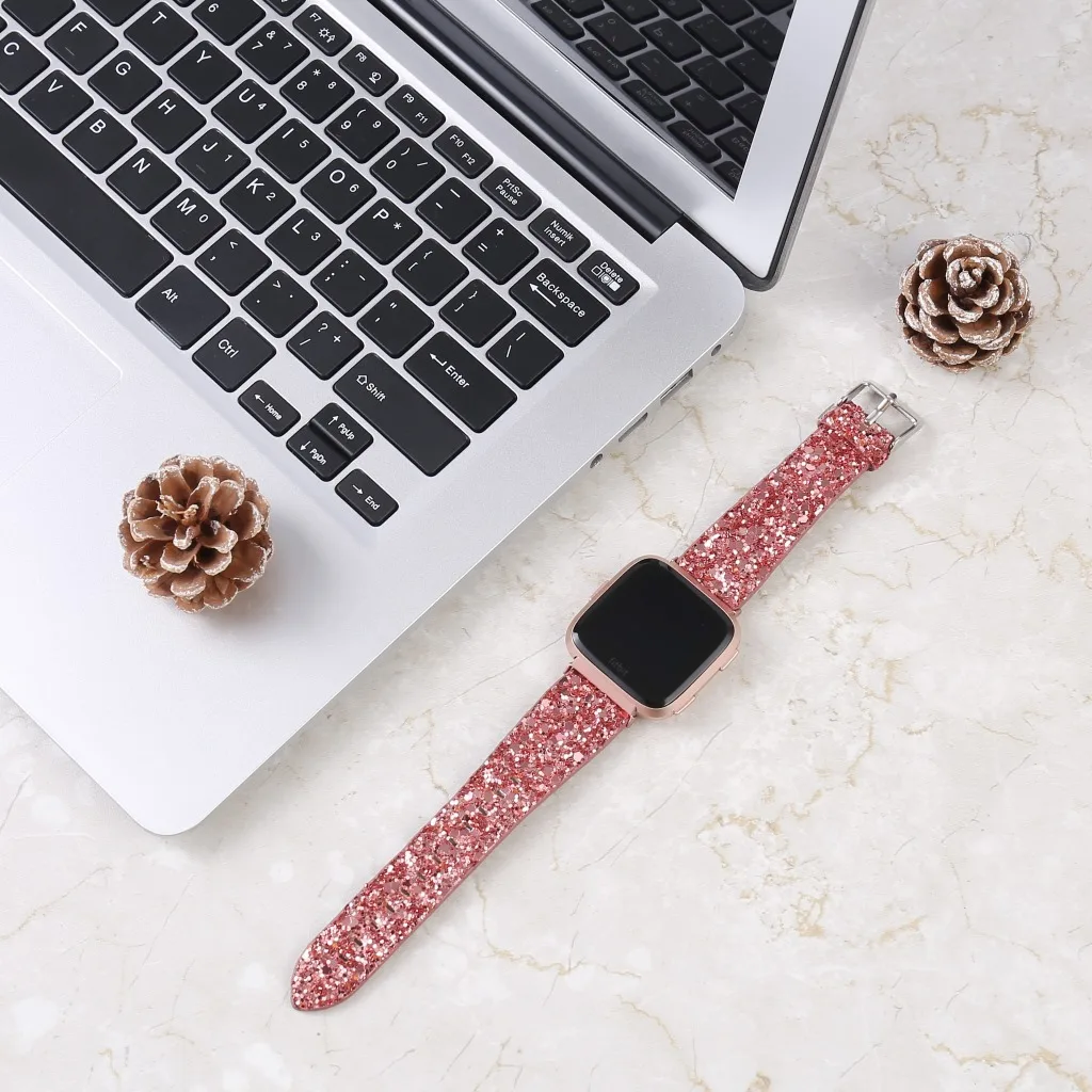 Glitter Leather Strap for Apple Watch Band 44mm 40mm 42/46mm Ultra2 49mm 41mm 45mm sport Bracelet iWatch Series 10 9 8 7 8 6 5 4