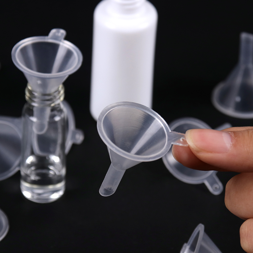 10pcs/6pcs Plastic bottle Funnels useful Kitchen Tools Liquid Essential Filling Funnel flask Funnel Small Bottle Packing Tool