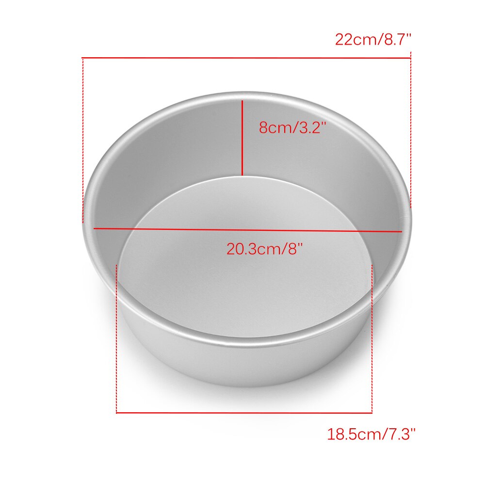 4/6/8 Inch Aluminium Ronde Cake Bakvorm Pan Tin Mold Lade Bakvormen Tool Ronde Anti-aanbak cake Pan Duurzaam