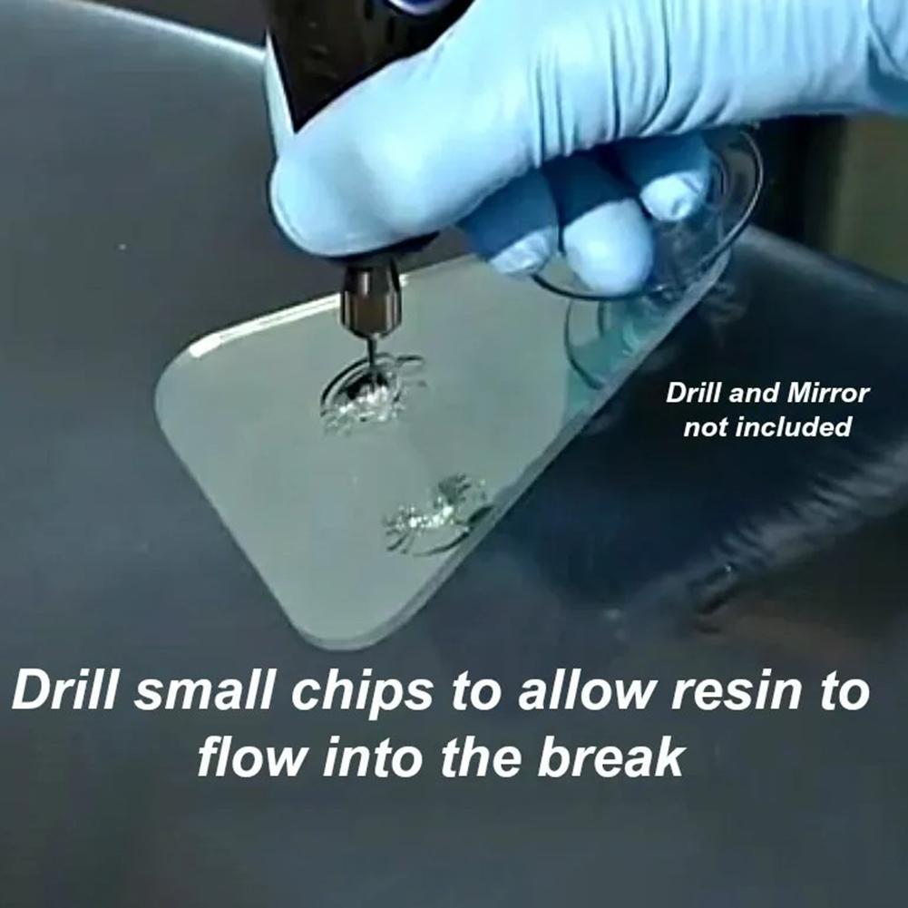 Brocas para reparación de parabrisas de vidrio de coche, herramientas de broca de carburo cónico de vidrio para coche, broca de perforación especial para reparación de automóviles, 10 Uds.