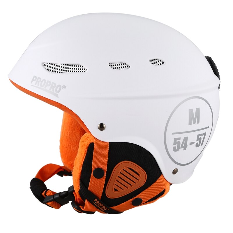 Propro Wit M Ski Helm Ultralight Integraal Gegoten Volwassen Warm Helm Mannen Vrouwen Snowboard Monoboard Skateboard Sneeuw Skatie Ne: Default Title