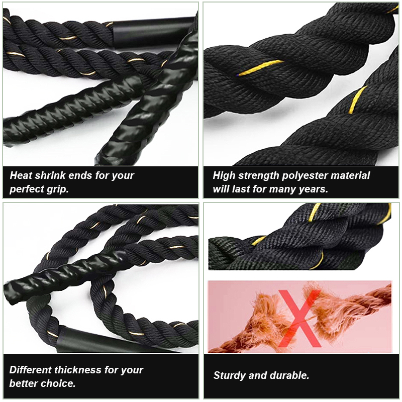Weighted jump rope fitness studio outdoor home fitness exercise physical training combat rope combat strength training fitness rope