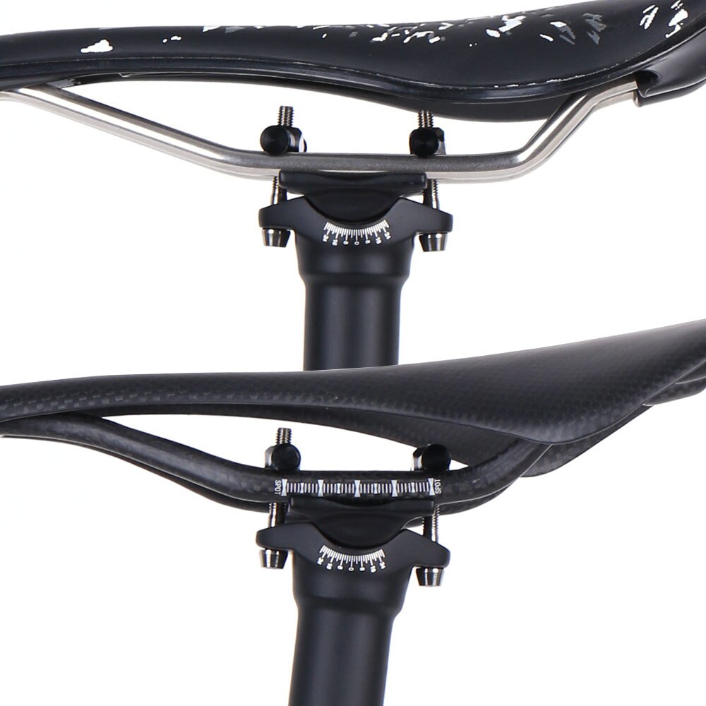 ELITA-tija de sillín de fibra de carbono para bicicleta de montaña, ligera, 27,2/31,6x350mm, 125g
