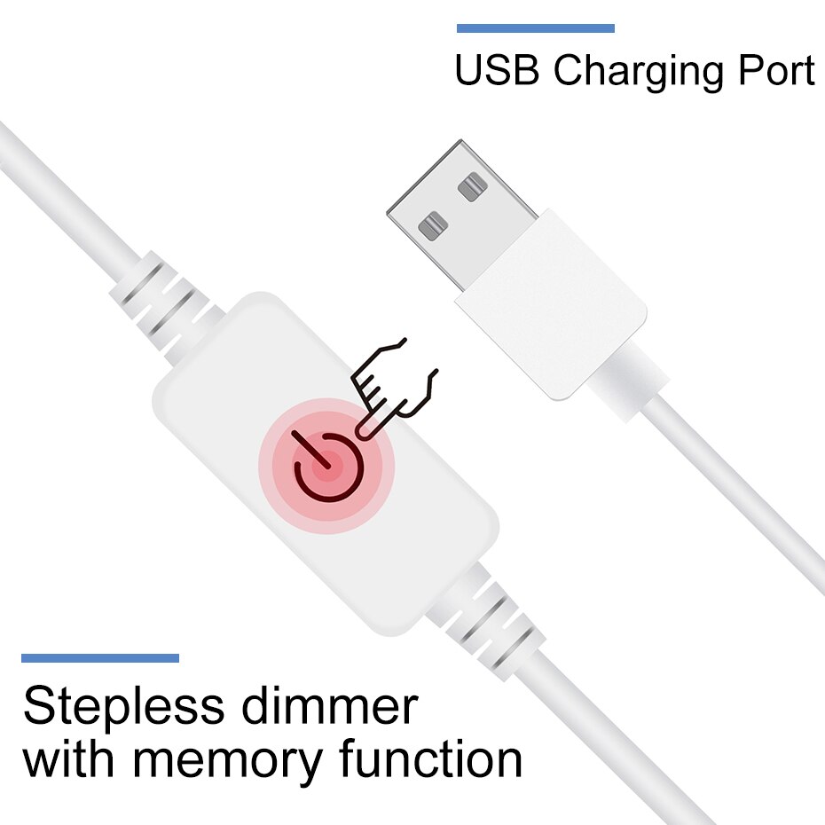 Usb 5v sminkspegel ljus vägglampa led hollywood stil dimbara sminklampor för sminkbord badrum vägg spegel